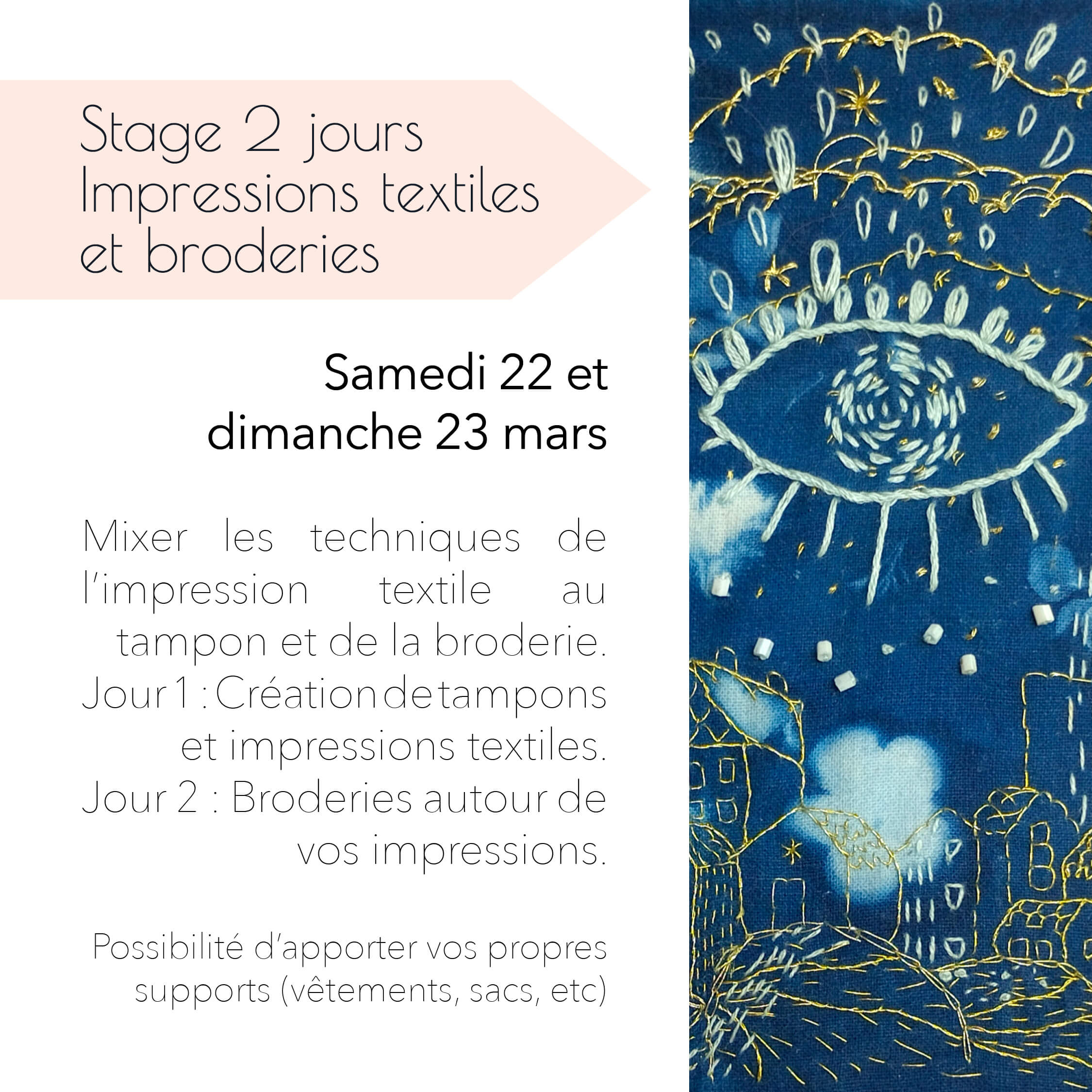 Impressions textiles et broderies